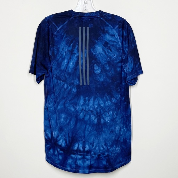 Adidas Parley For The Oceans Tie-Dye Short Sleeve T Shirt Blue Mens Medium - Picture 2 of 6